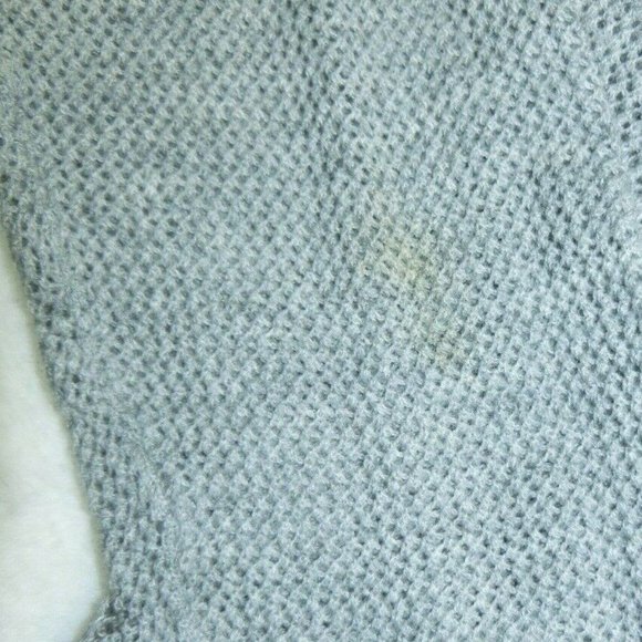 Lucky Brand LS Medium Grey Lace Knit Top Shirt - Picture 8 of 8